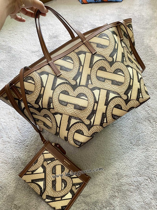 Burberry專門店新款沙灘托特包 巴寶莉手提購物袋 yxb1025